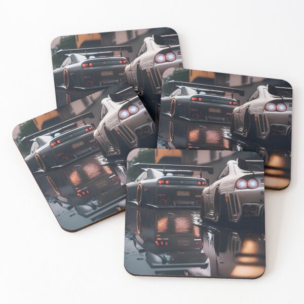 Item preview, JDM Style Cars Lining Up Artwork designed and sold by N1chePrints.