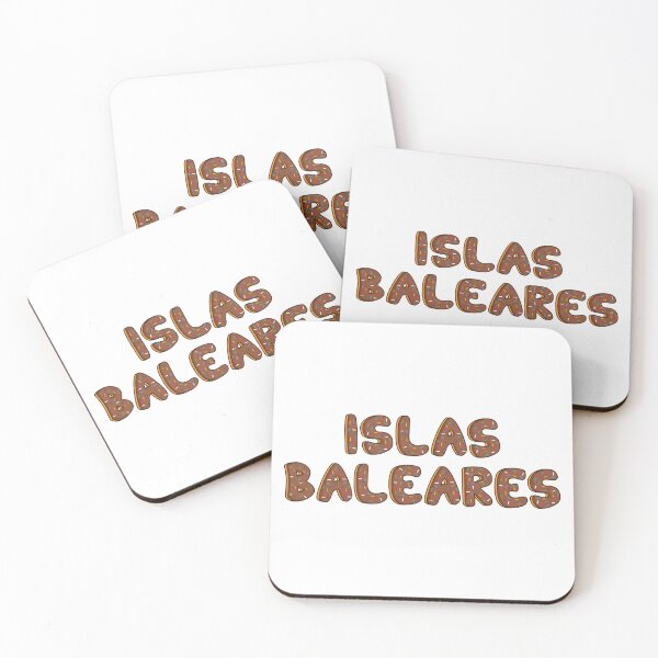 Item preview, City of Balearic Islands text Shaped Like Chocolate Donuts  designed and sold by DonutsWords.