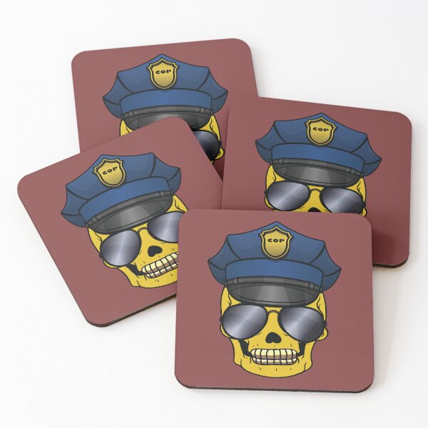 Item preview, Skull cop wearing sunglasses  designed and sold by Donutlovers.
