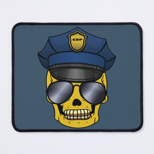 Item preview, Skull cop wearing sunglasses designed and sold by Donutlovers.