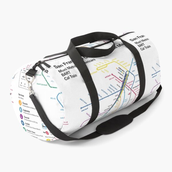 Item preview, San Francisco City Train Metro Map designed and sold by KALEIDOSCOPE UK.