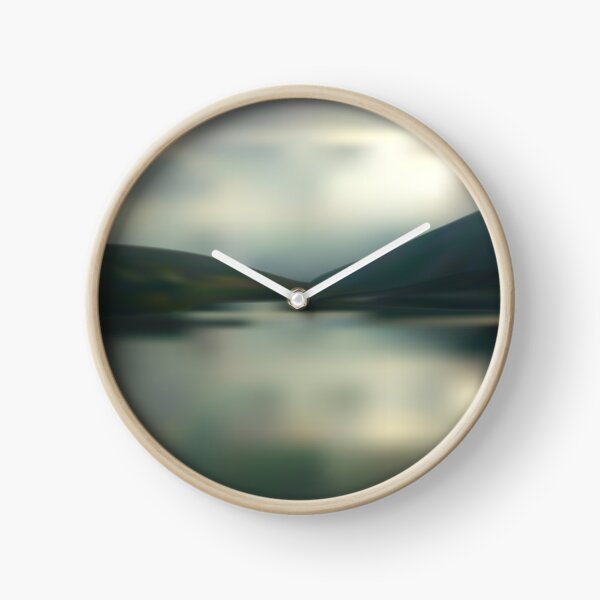 Lake in the mountains Clock