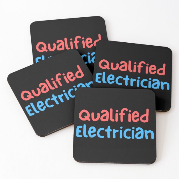 Item preview, Qualified Electrician Text Design  designed and sold by Harsh  Katariya.