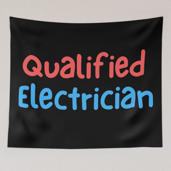 Item preview, Qualified Electrician Text Design  designed and sold by Harsh  Katariya.