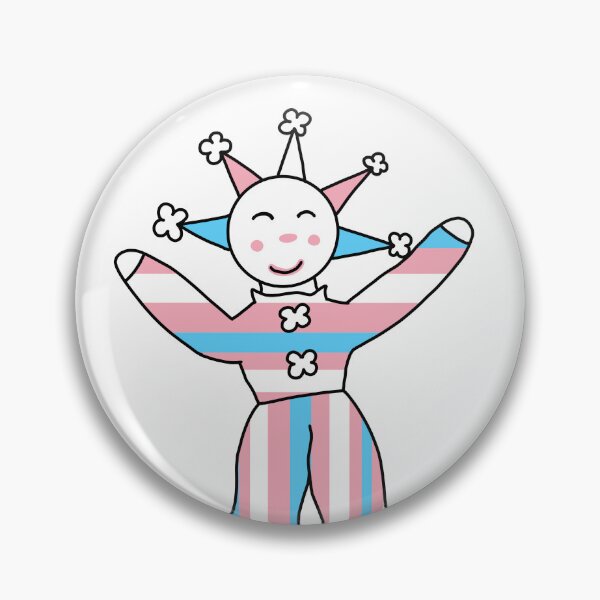Item preview, Pride Clown - Trans Clown designed and sold by Boxer-n-co.