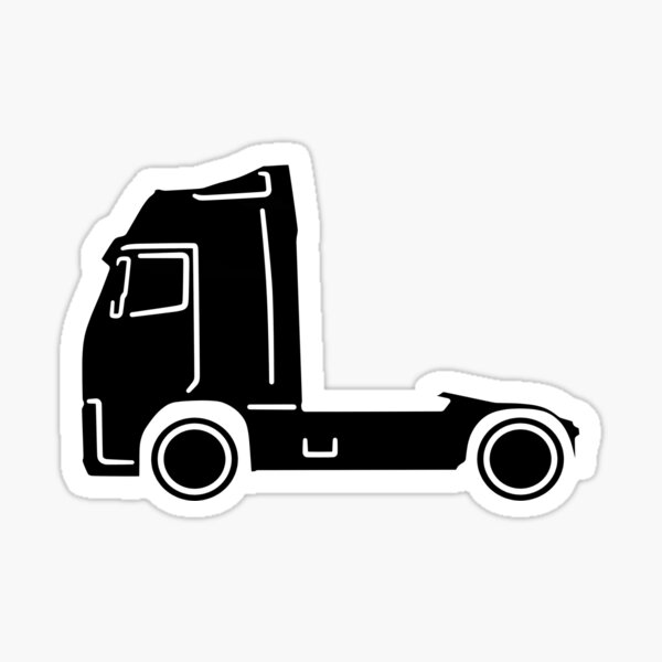 Stickers pictogramme  Roule Bas ! Volvo FH4  pour camions