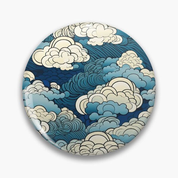 Item preview, Japanese Blue Clouds designed and sold by Pedra Panda.