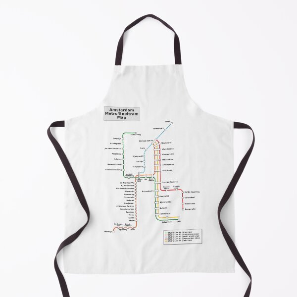 Item preview, Amsterdam City Metro Train Tram Map designed and sold by KALEIDOSCOPE UK.