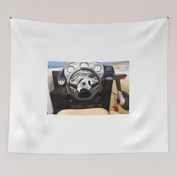 Item preview, Yacht dashboard with steering wheel and gearshift designed and sold by goceris.