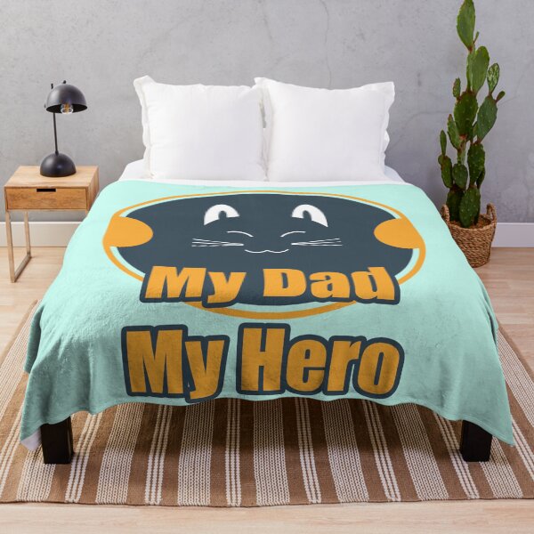 Item preview, BIG CAT UNLEASHING SMILES WITH "My Dad, My Hero" designed and sold by csalvati77.