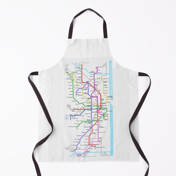 Item preview, Barcelona City Spain Metro Bus Map designed and sold by KALEIDOSCOPE UK.