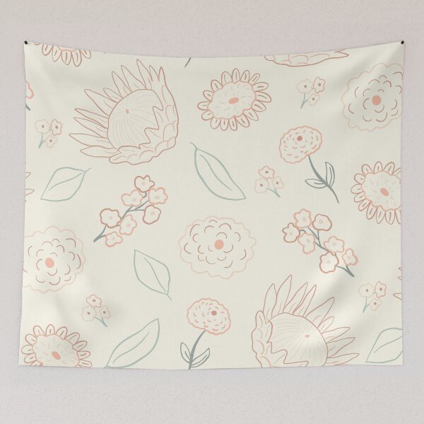 Item preview, Cream Green Protea Daisy  designed and sold by Lozzie Eliza Designs.