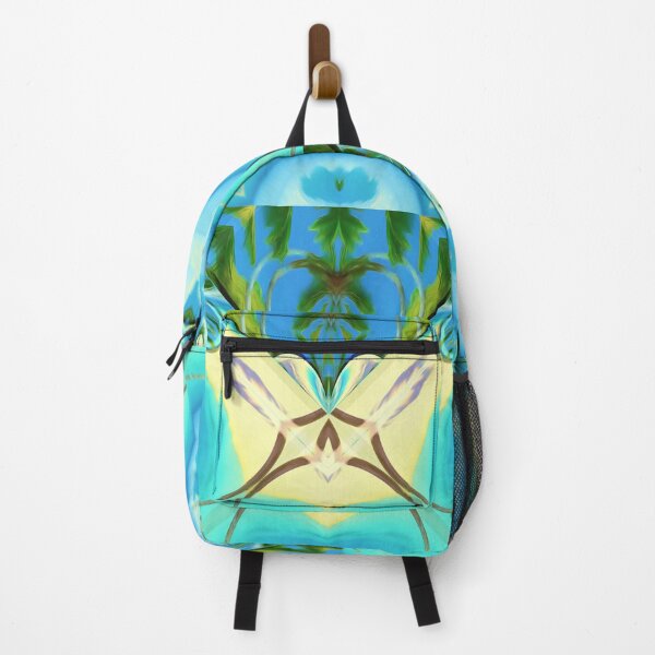 Item preview, Stunning relaxing geometric painting featuring an exotic summer vacation: Blue sky Beach Sun Coconut Sand - Inspiring gift idea to escape to paradise! designed and sold by Ralek.