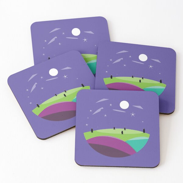 Item preview, colorful landscape illustration | flat illustration V2 designed and sold by Sweet Bee's.