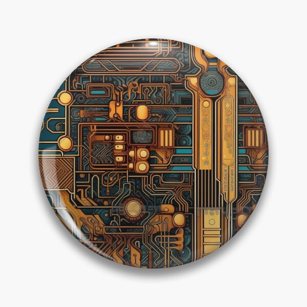 Item preview, Golden Circuitry designed and sold by Pedra Panda.