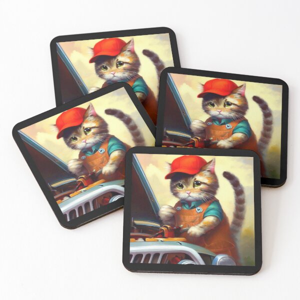 Item preview, Cat Mechanic designed and sold by CrankyOldDude.