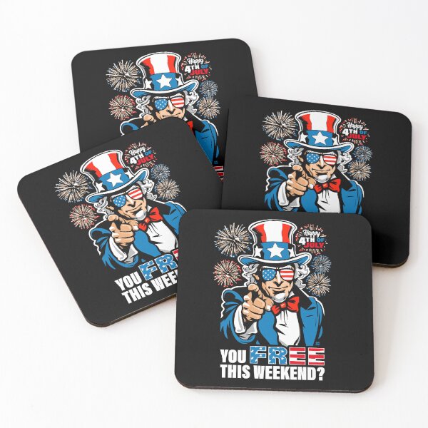 Item preview, Fourth of July Uncle Sam - You Free This Weekend? July 4th USA Flag Design Party Gifts designed and sold by ChattanoogaTee.