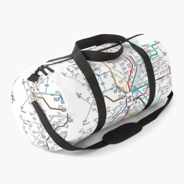 Item preview, Belfast City Train Bus Metro Map designed and sold by KALEIDOSCOPE UK.