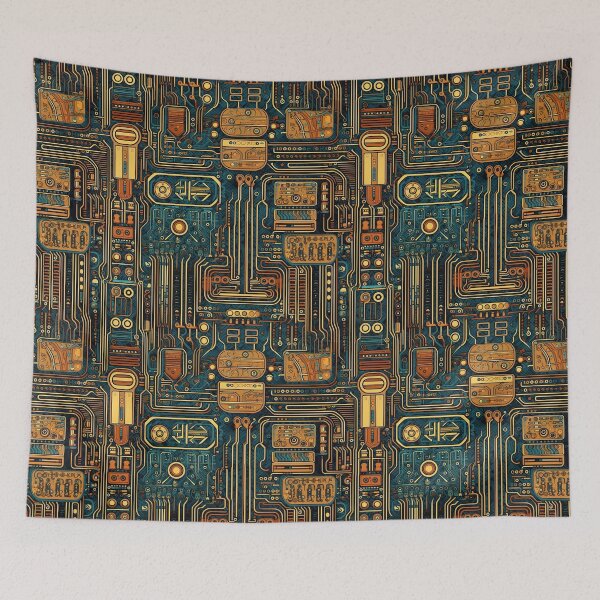 Item preview, Golden Circuitry 2 designed and sold by Pedra Panda.