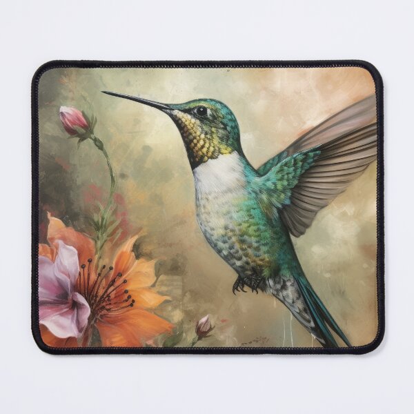 Artikelvorschau, Kolibri und Blumen entworfen und verkauft von Vanover Designs.