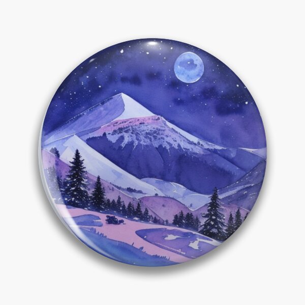 Item preview, Apennine Mountains In Italy - Winter Night Scape  designed and sold by BBGIFTSUK.