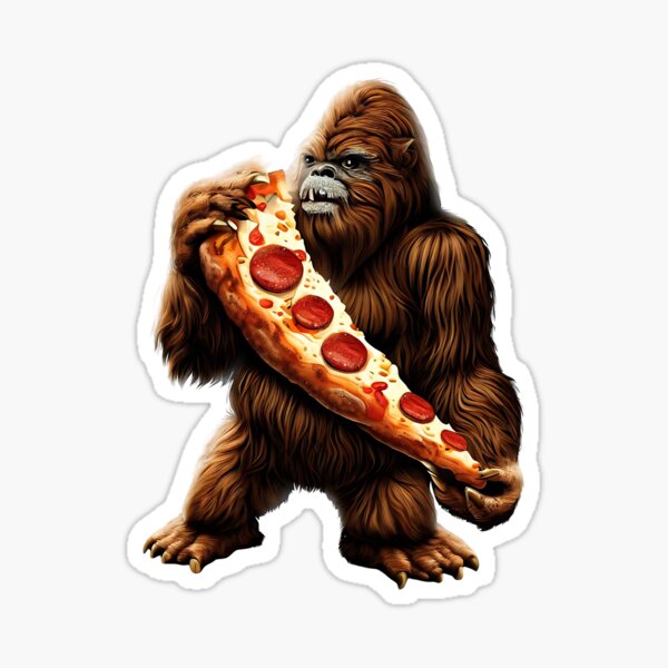 Bigfoot Pizza Sticker