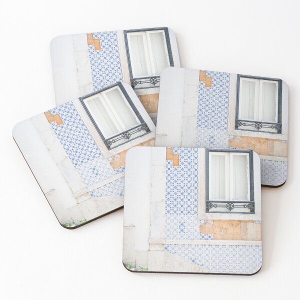 Item preview, Light blue ceramic tiles | Stairs and Wall |  Alfama Lisbon designed and sold by PhotosByVille.