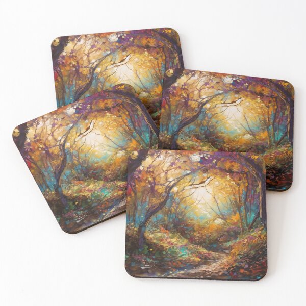 Item preview, Impressionistic woods painting designed and sold by Art by Lilia.