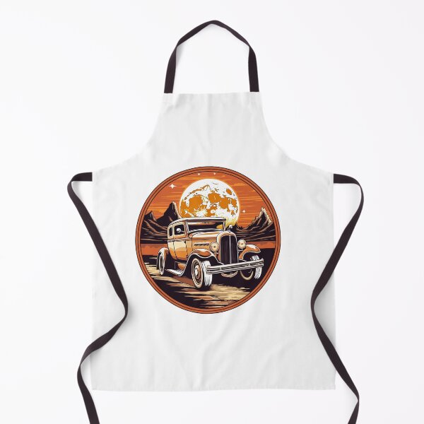 Item preview, Moonlit Journey - Vintage Car Cruising under the Full Moon designed and sold by Nordilandia.