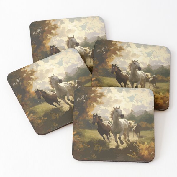 Item preview, Horses Running in the Forest designed and sold by yemliha toker.