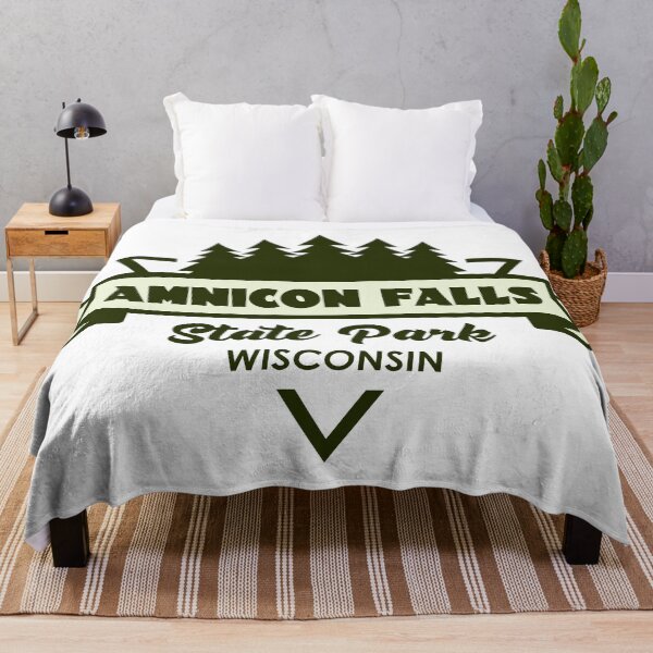 Item preview, Amnicon Falls State Park Wisconsin Trees And Ribbon designed and sold by bivenart.