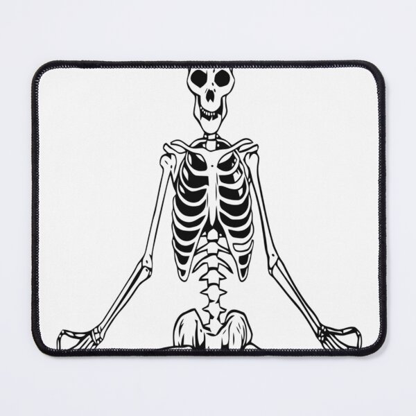 Item preview, Meditating Skeleton Halloween, Funny Halloween Skeleton designed and sold by AFKChic.