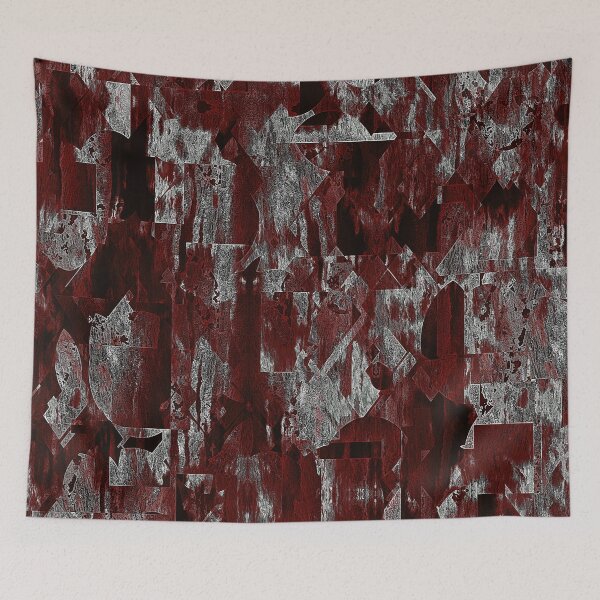 Item preview, Dark Red and Grey Sinister Abstract designed and sold by Trevor Hirst.
