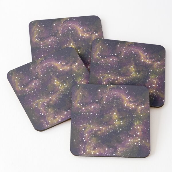 Item preview, Orange Galaxy and stars, colorful space art designed and sold by TalesOfScience.