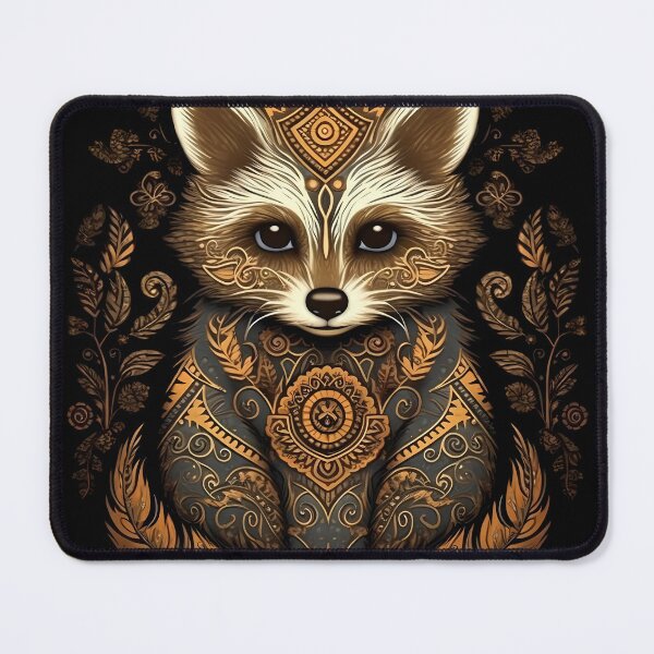 Item preview, Golden Raccoon with Mandala Series designed and sold by MTJ-Mushrooms.