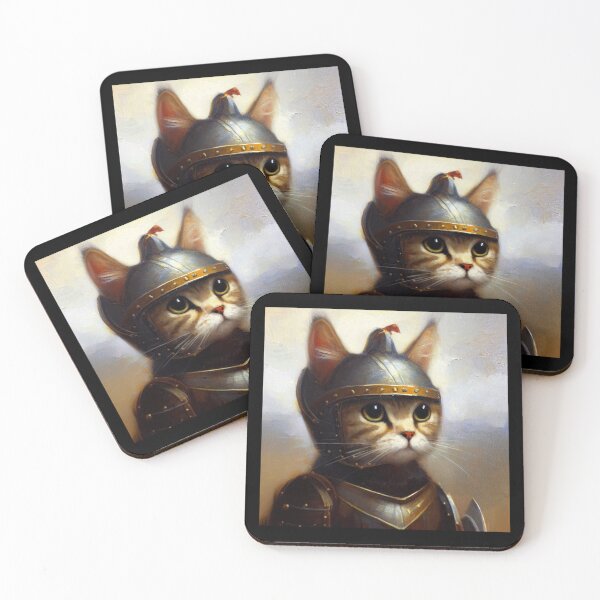 Item preview, Cat Medieval Knight designed and sold by CrankyOldDude.