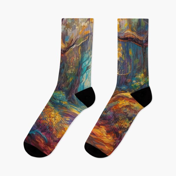 Item preview, Impressionistic woods painting 4 designed and sold by Art by Lilia.