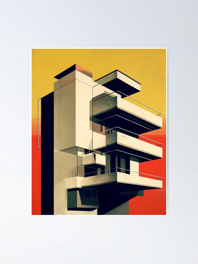 Bauhaus architecture poster 2