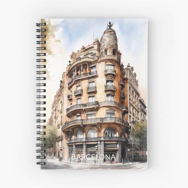 Item preview, Barcelona The Torre Glories Watercolor Painting designed and sold by Wonder Of Light.