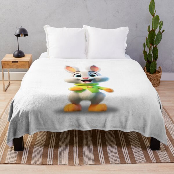 Item preview, cute little colorful 3d rabbit - Different logo size, position? Email me - designed and sold by Picture-Art.