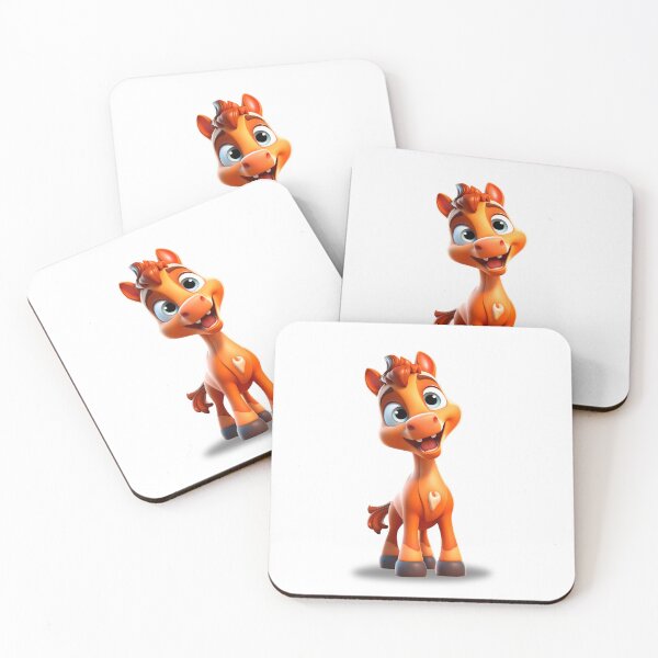 Item preview, cute little colorful 3d horse - Different logo size, position? Email me -  designed and sold by Picture-Art.