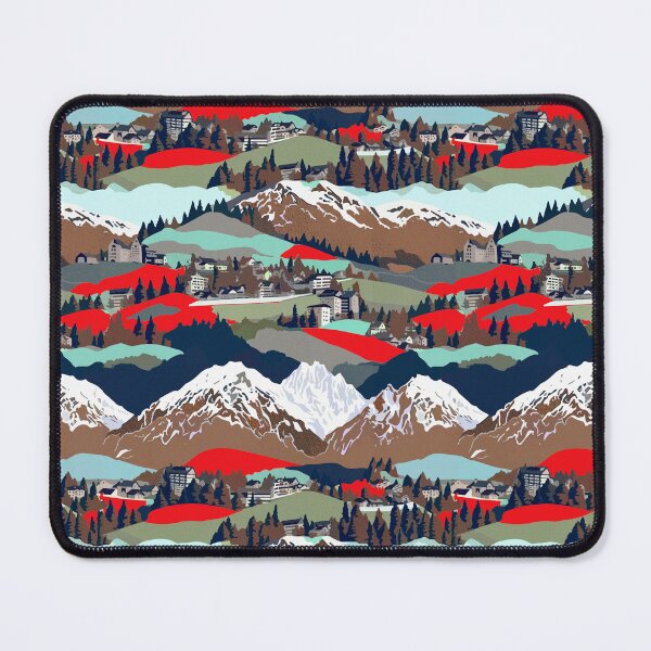Item preview, Swiss village folk art designed and sold by Alessandro Remo Mazzoni Remotextiles.