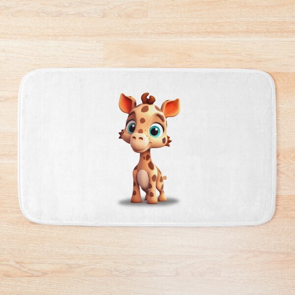 Item preview, cute little colorful 3d giraffe - Different logo size, position? Email me -  designed and sold by Picture-Art.