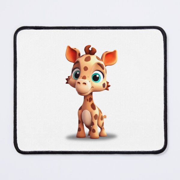 Item preview, cute little colorful 3d giraffe - Different logo size, position? Email me - designed and sold by Picture-Art.