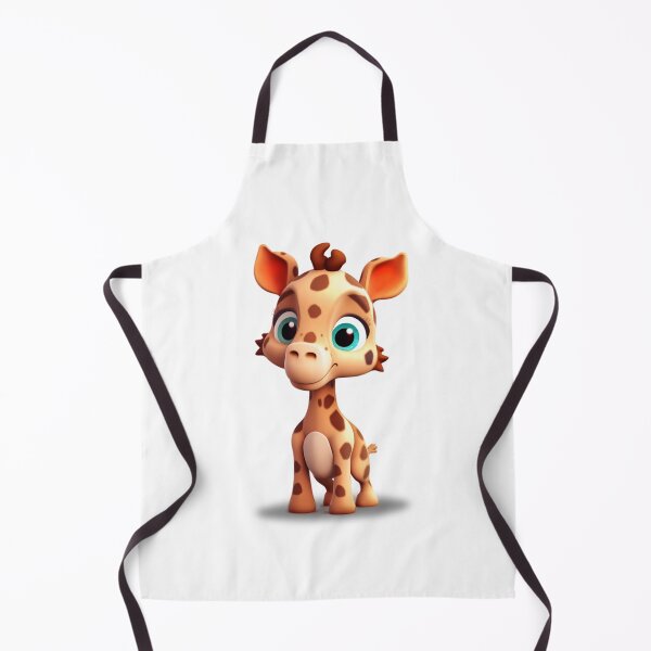 Item preview, cute little colorful 3d giraffe - Different logo size, position? Email me - designed and sold by Picture-Art.