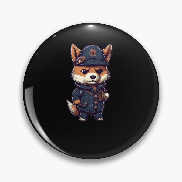 Item preview, Japanese dog Shiba Inu profession policeman in uniform designed and sold by Naohiro.