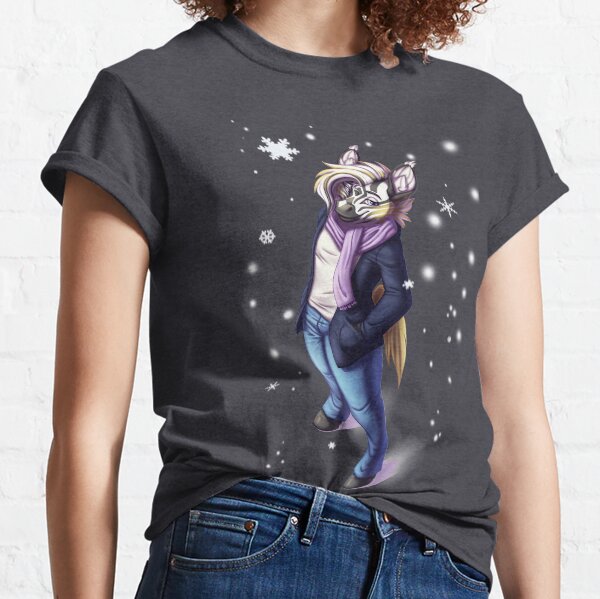 Canvas Swap: Winter Zinnie (2 versions) Classic T-Shirt