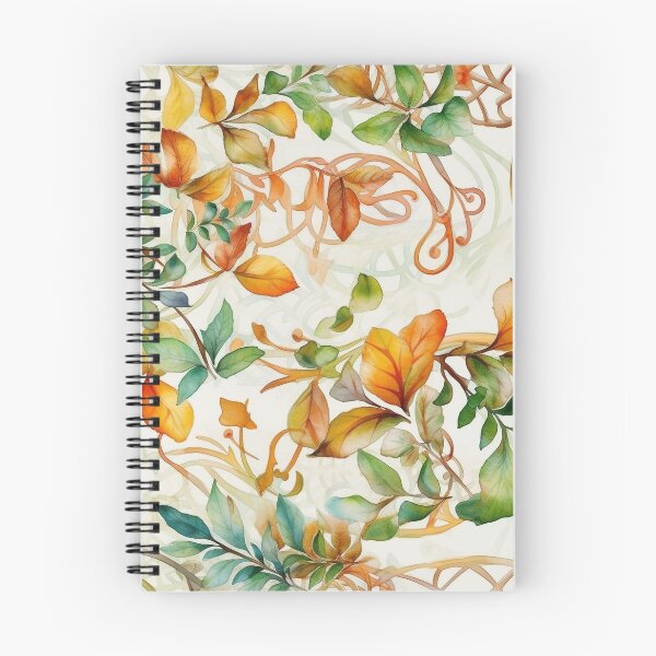 Item preview, Autumn Leaves and Vines Watercolor Pattern - Nature-Inspired Celtic Design by State of Human designed and sold by stateofhuman.
