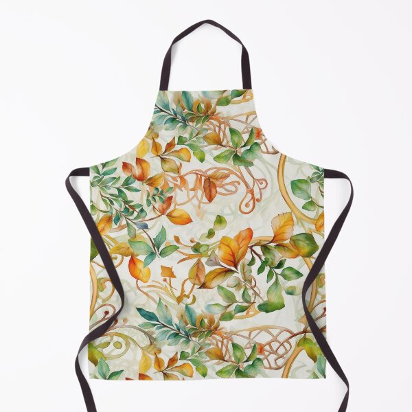 Item preview, Autumn Leaves and Vines Watercolor Pattern - Nature-Inspired Celtic Design by State of Human designed and sold by stateofhuman.