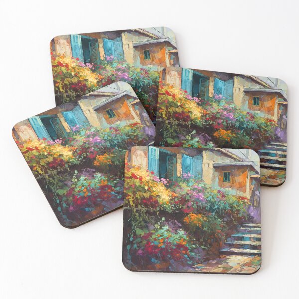 Item preview, Mediterranean town street 1 designed and sold by Art by Lilia.